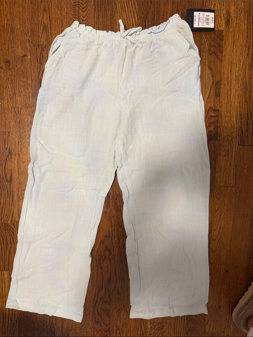 art class Light Mint Green Drawstring Kids Pants